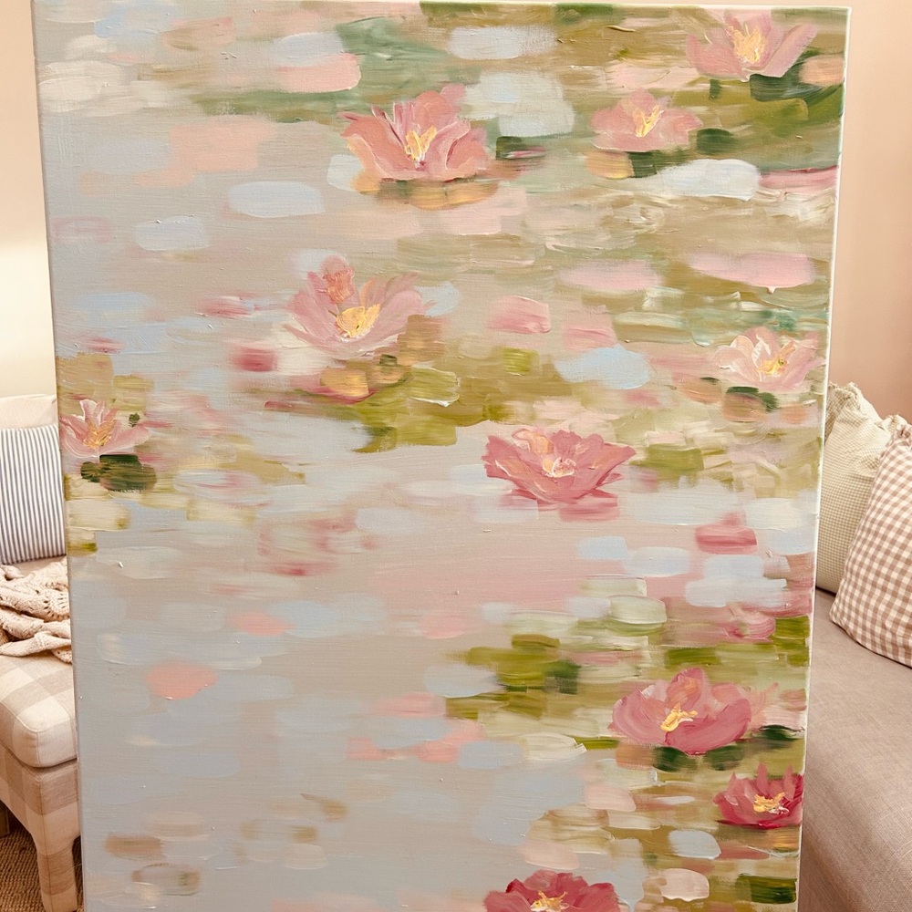 Original Lilly pad art Canvas Art